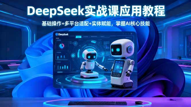 (10.26)DeepSeek实战课应用教程、基础操作+多平台适配+实体赋能，掌握AI核心技能