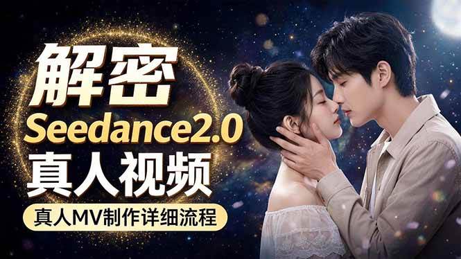 (5.3)Seedance 2.0电影级真人 MV全流程拆解：提示词、运镜、粒子特效，手把手实操